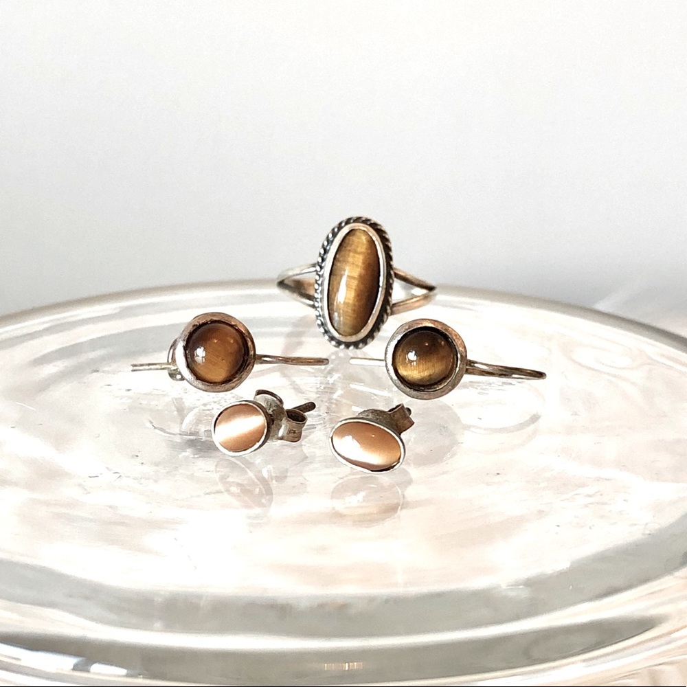 Tiger eye jewelry bundle